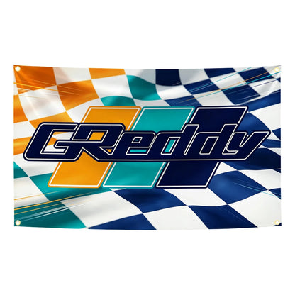 60x90cm 90x150cm 120x180cm GReddys JDM Racing Flag Tapestry Banner Japanese Auto Modify Garage Wall Hanging Flag Decor