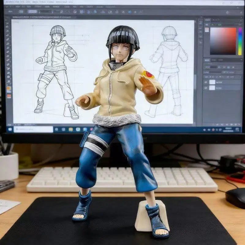 Childhood Hinata Hyuga Figure - Classic Naruto Design - Anime Desktop Decoration for Car or Home Collection
