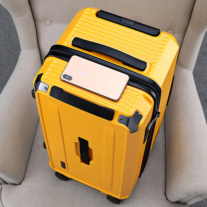 KLQDZMS Women's Suitcase High-quality Large-capacity Trolley Case ABS + PC Family Travel Essentials Men's with Wheels Luggage