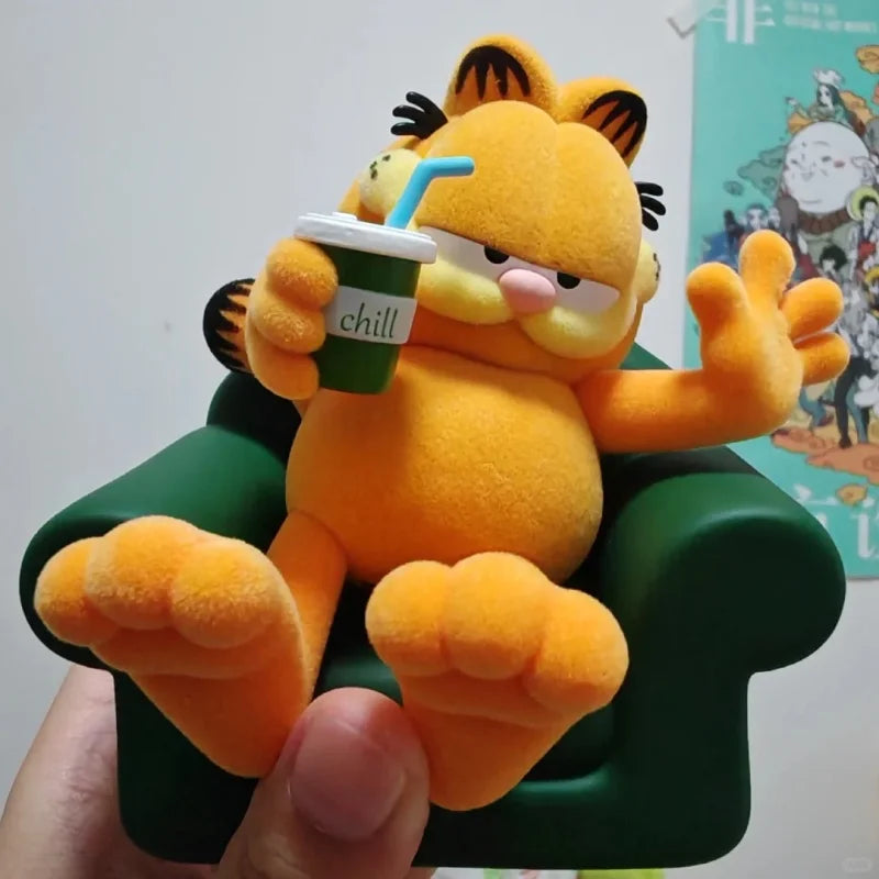 Hot Genuine Garfield Perfect Holiday Series Blind Box Trendy Toy Action Figures Kawaii Mystery Box Decorations Cute Girls' Gifts