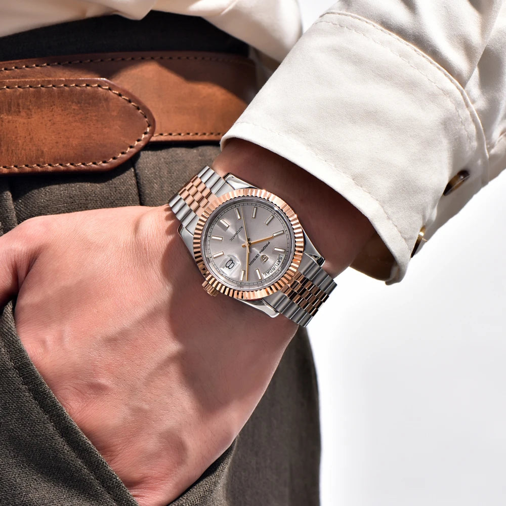 2026 New PAGANI DESIGN DD36 Men's Watches Rose Gold Automatic Watch For Men Mechanical Wristwatches AR Sapphire Luminous Clock