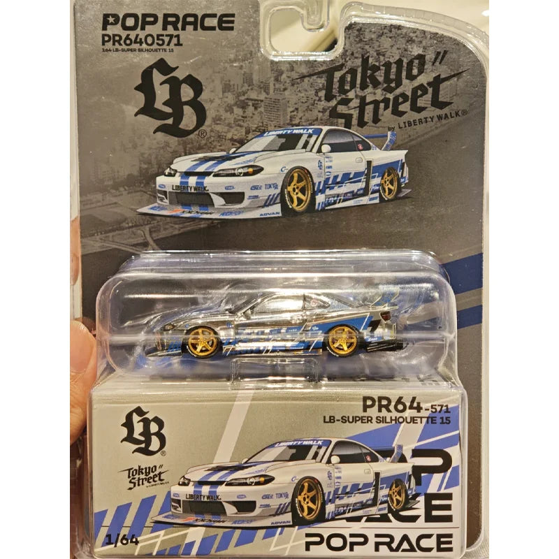 POPRACE 1/64 PANDEM ELISE RWB 930 RX-7 FD 3S 2026 HEC in Stock Alloy Motor Vehicle Diecast Models Car Toys Collection Boy Gifts