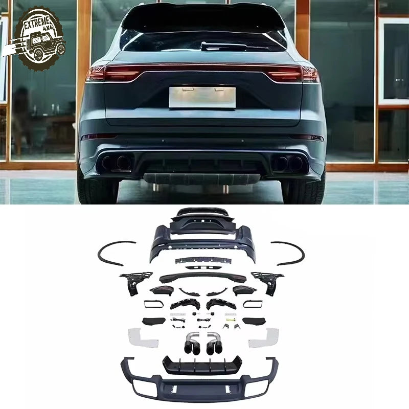 2011-2017 958.1 958.2 Upgrade to 2018 9Y0 Rear Kits Led Tail Lights Tail Gate Body Kit Rear Bumpers for Porsche Cayenne Body Kit