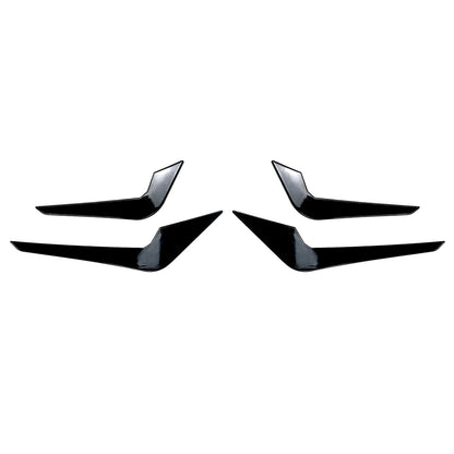Front Bumper Side Air Vent Trims Car Intake Frame Cover Spoiler Canards Splitter For BMW 2 Series M2 F87 2016-2021 Coupe 2 Door