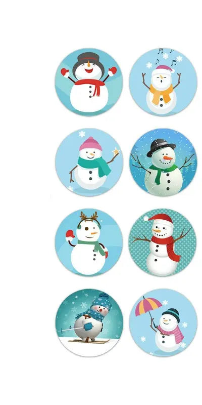 Christmas gift stickers decorative sealing sticker Merry Christmas Reward Self-adhesive labels  Day party