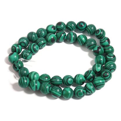 1 Strand Malachite Stone Beads 4/6/8/10/12mm Round Spacers Natural Stone Beads For Jewelry Making DIY Necklace Bracelet Supplies