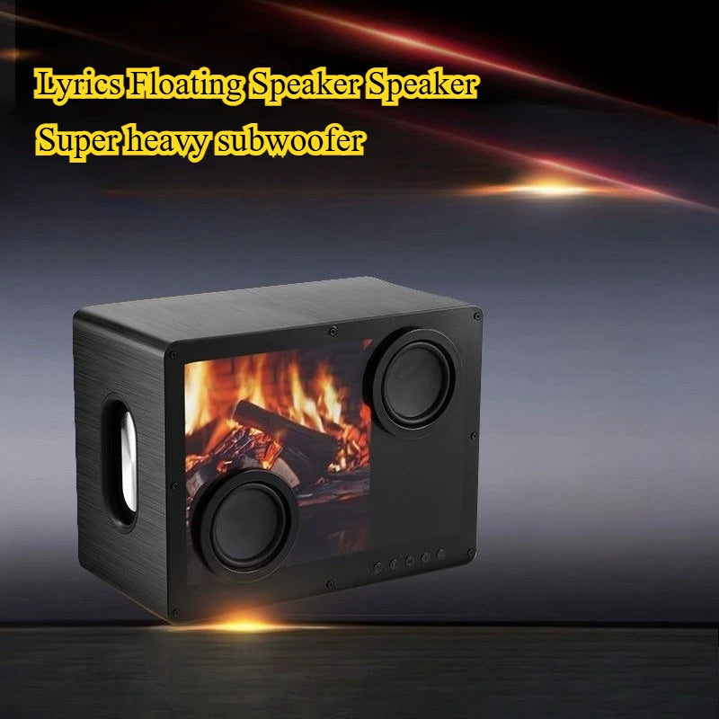 Lyrics Floating Speaker Speaker D35 Bluetooth Home Wireless Transparent Subwoofer with Subtitles Desktop Intelligence