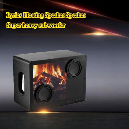 Lyrics Floating Speaker Speaker D35 Bluetooth Home Wireless Transparent Subwoofer with Subtitles Desktop Intelligence