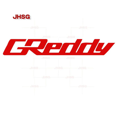 GREDDY Car Stickers Personality Sunscreen Scratch Proof Decals Creative Waterproof Die Cut Bumper Car Accessories