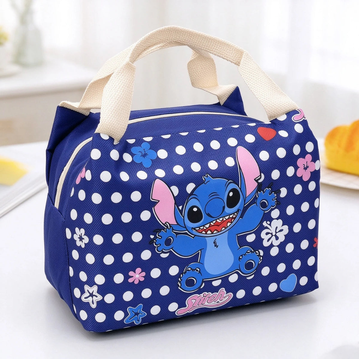 Disney Stitch Insulated Lunch Bag Thermal Bag Reusable High Capacity Tote Lunch Box Men Women Beach Picnic
