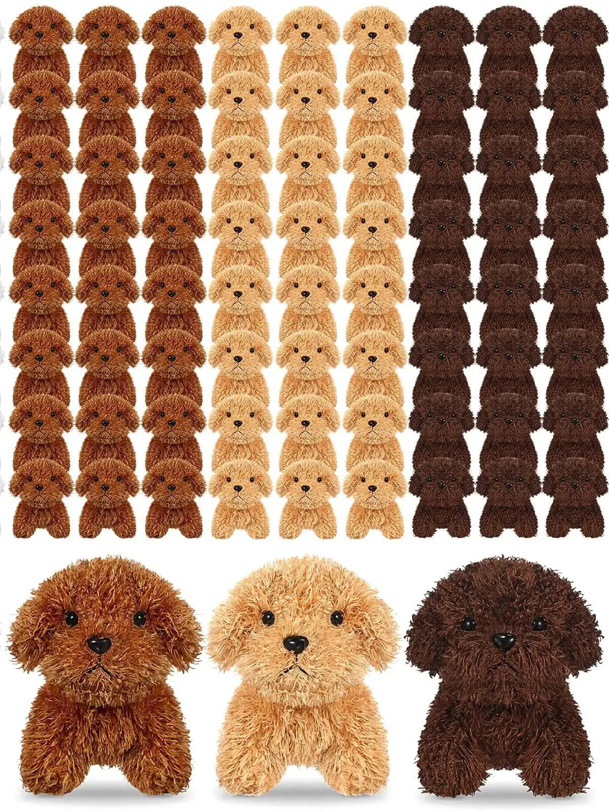 Teddy Dog Plush Toys 4.72 Inch Stuffed Puppy Dogs Mini Plush Dogs for Adopt a Puppy Party Favors Christmas Baby Shower Birthday