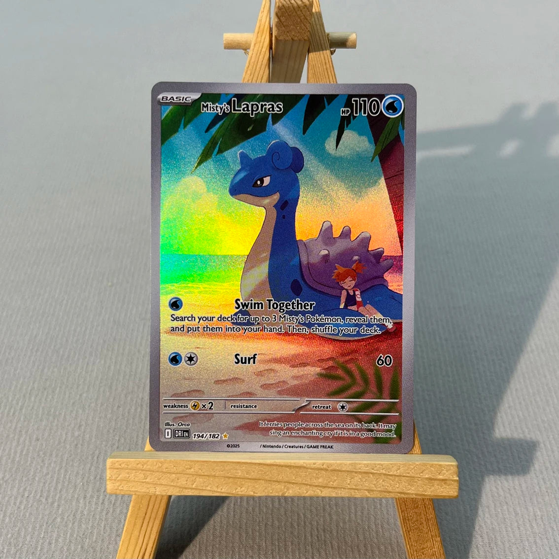 DRI PTCG4-001 Tcg proxy PKM Cards Misty's Psyduck Cynthia's Garchomp Rare Collection Battle Toys Gifts for Hobbies home play