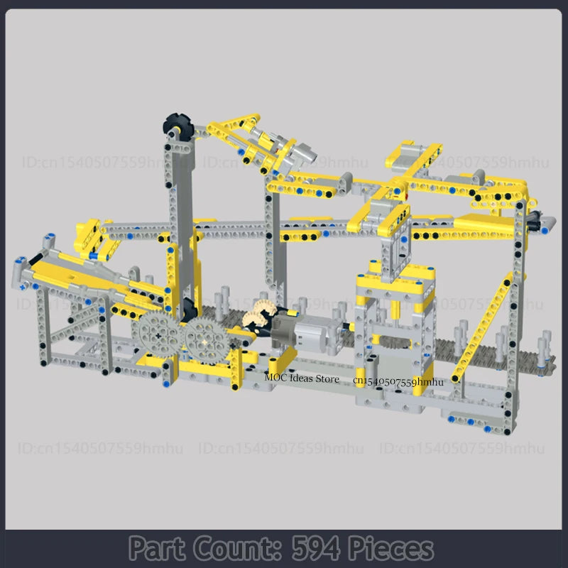 GBC Module Series Sports Ball Motor Machine Model MOC Building Blocks Assembly Collection Toys Technology Bricks Gifts By PHIL.L