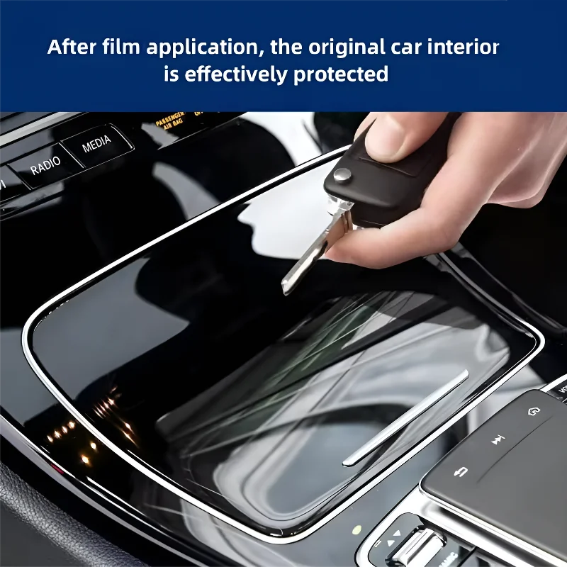 For Porsche Taycan 21-25 Models Interior Protection Dashboard Multimedia Navigation Transparent Scratch-Resistant Film Modificat