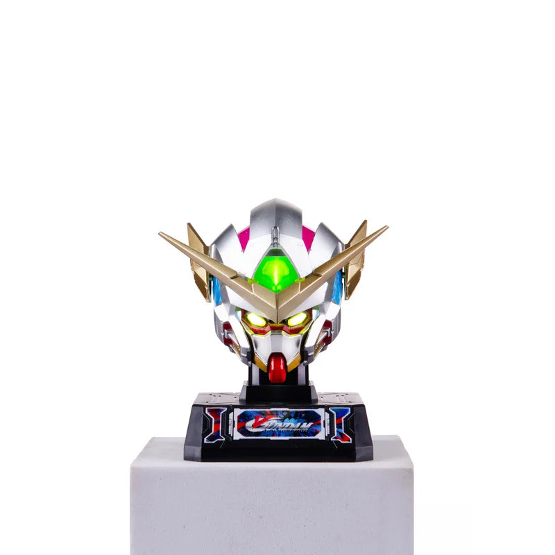 In Stock Head Sculpt Rechargeable Glowing Breath Light Exia Strike Freedom Car Ornament Desktop Display Trendy Collectible Decor