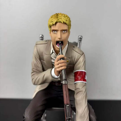【C4 STUDIO】20cm/7.87 Inch Anime Attack on Titan Reiner Braun GK Figure Standing Statue Ornament Collectible Model Toy Gift