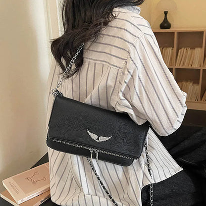 2026 Fashion Underarm Shoulder & Crossbody Bag, Wing Mini Square Bag for Women,Cute Small Purse, Versatile Chic Handbag