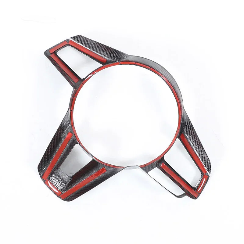 For Mazda MX-5 ND 2016-2024 Real Carbon Fiber Car Steering Wheel Decorative Frame Sticker Car Interior Accessories