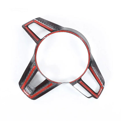 For Mazda MX-5 ND 2016-2024 Real Carbon Fiber Car Steering Wheel Decorative Frame Sticker Car Interior Accessories