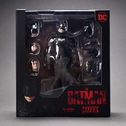MAFEX 188 DC Batman Action Figure PVC New Batman Joint Movable Change head Collection Figures Model Toys Gift