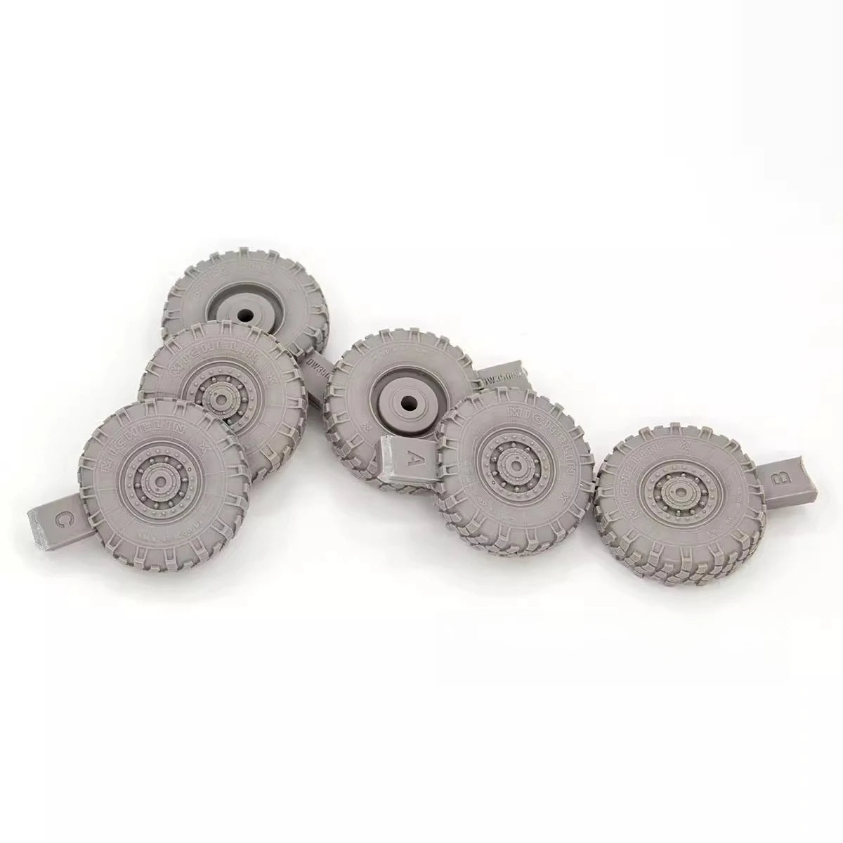 1/35 Cast Resin Model Assembly Kit, GK, AMX-10 Wheeled Step Battle Gravity Resin Tires, Unpainted, Needs To Be Assembled