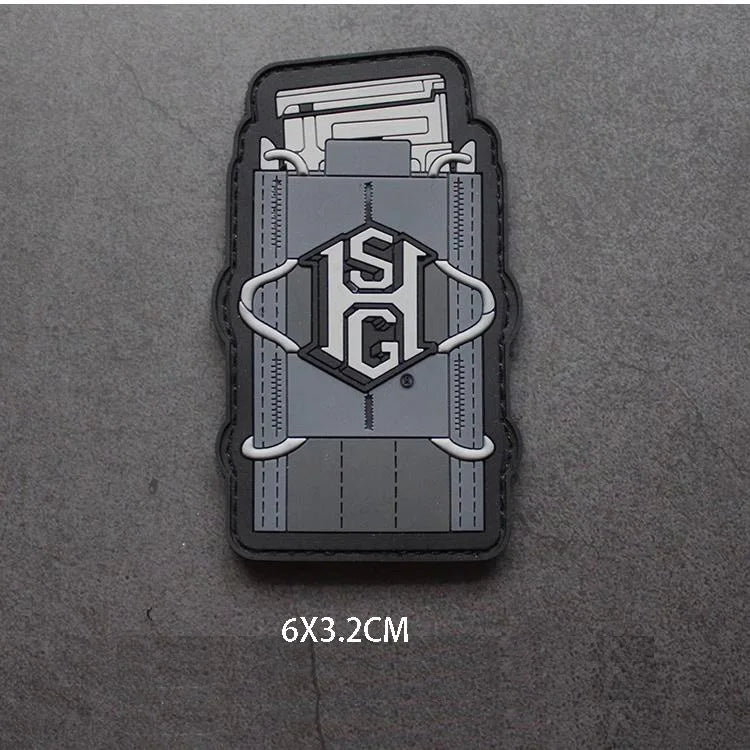 New 3D PVC Armband M416 Q Edition Armband Backpack Morale Collection Tactical Fast Tank Military Hook&Loop Patches for Clothing