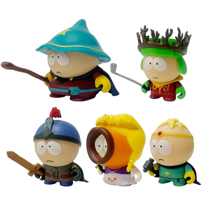 @ 5Pcs/Set South Park Anime Figure The Stick of Truth Kenny McCormick Stan Marsh Cute Lovely Dolls American Band Ornaments