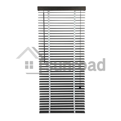 Custom-made PVC Fauxwood Venetian Window Blinds Wood Shutters Basswood Paulownia Wood Window Blinds Smart HOME DECOR