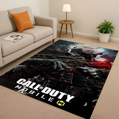 COD Ghost Simon Classic Gun Game Call of Duty  Living Room Non-Slip Area Rug Carpet for Bedroom Playroom Sofa,Home Decor Doormat