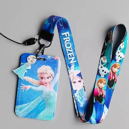 Disney 2D Licensed Product - Princess Adjustable ID Badge Holder Lanyard, for Office and Student Use.
