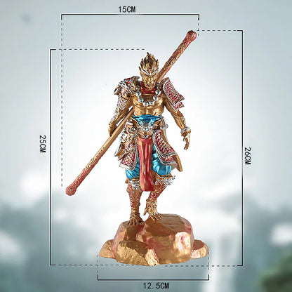 Monkey King Miniature Resin Figurines Sun Wukong Statue Sculpture Crafts Office Desktop Ornament Home Table Car Decor Gifts