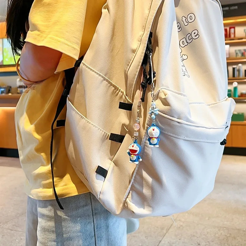 2PCS Hot Cartoon Doraemons Series Mobile Phone Chain Creativity Exquisite Cute Backpack Keychain Boys and Girls Gifts