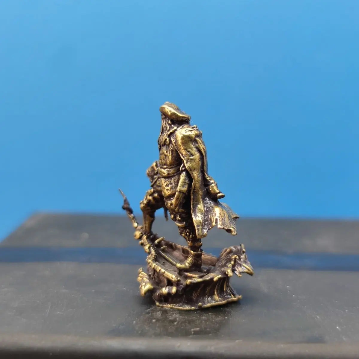 Brass Pirate Monster Caribbean 1/64 Figurine Miniature Landscape Display Model