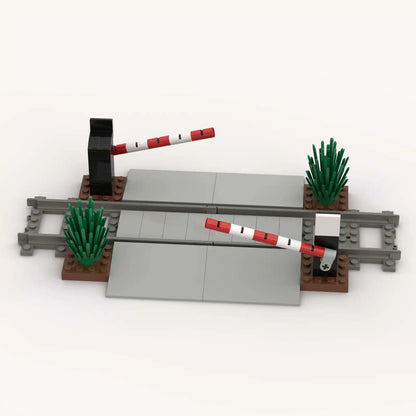 MOC Train Carriage Model, Rail Transport Vehicle, Coal Transport Vehicle, Rail Lift Pole Indicator Light, Train Accessories