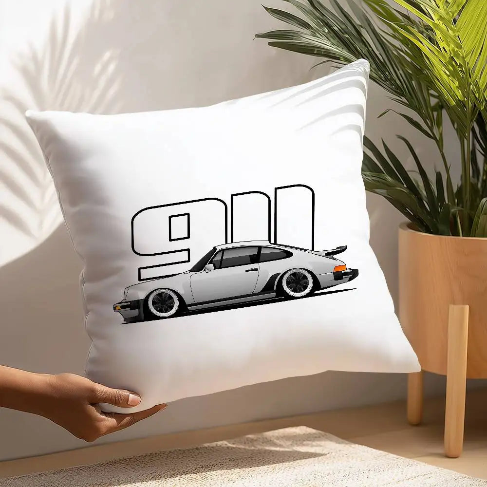 Cool Supercar 911 Pillow Case Plush Fabric Soft  Pillowcase Double Sided Print Cushion Cover Household Gifts