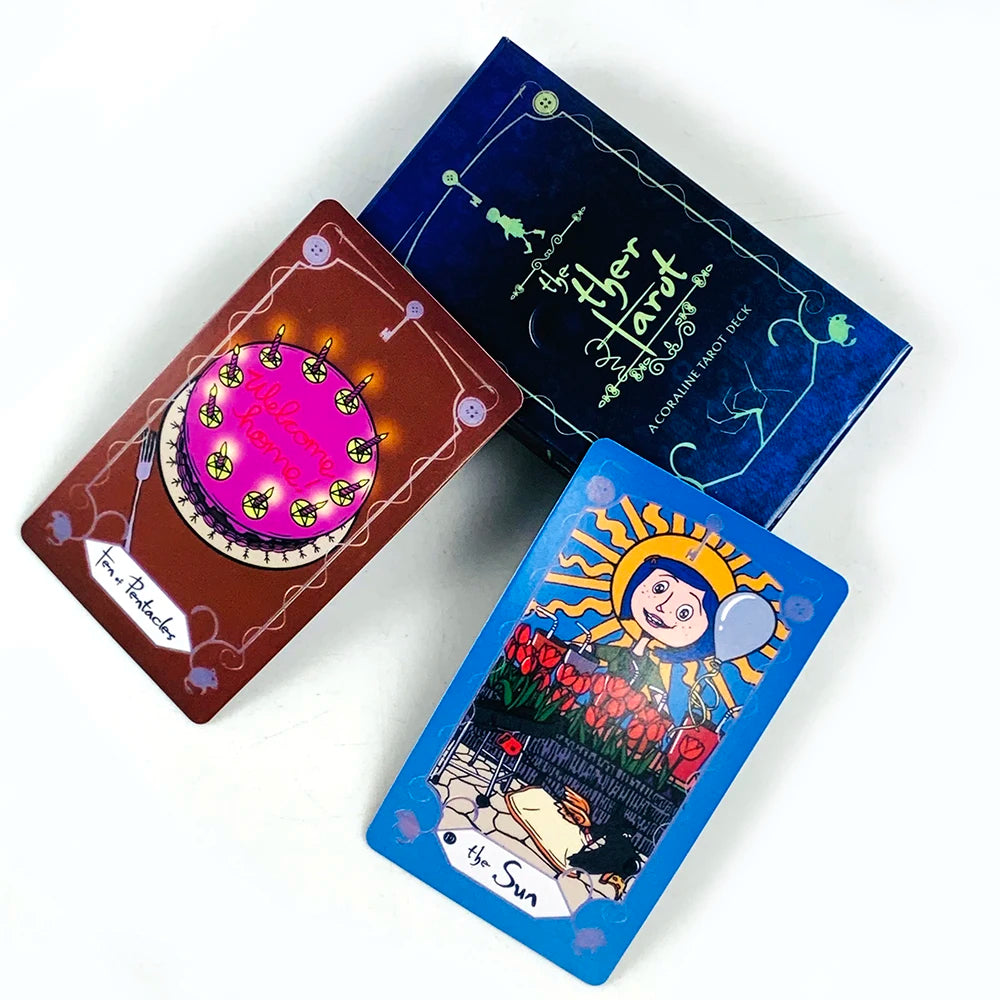 The OTHER Tarot Cards 78 Pcs Tarot Deck The Key That Opens The Door To The Coraline World, Great For Meditation & Party Games