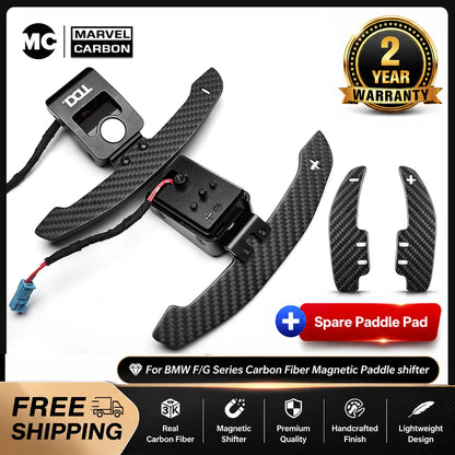 For BMW 1-4 series f20 f21 f30 f22 f80 g20 g30 g80 m3 m5 x3 x5 Magnetic Carbon Fiber Steering Wheel Paddle Shifter Extensions
