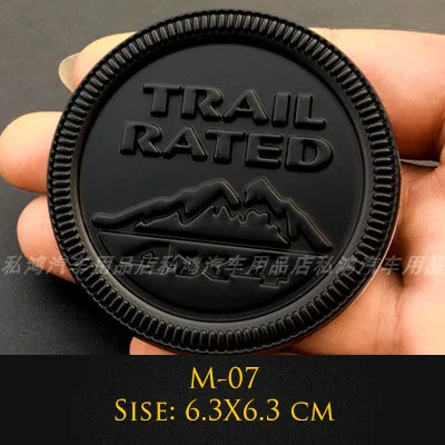 3D Metal Emblem 4X4 Trail Rated Badge High Country Logo Stickers For Jeep Wrangler Patriot Car Styling Car Stickers Accessories