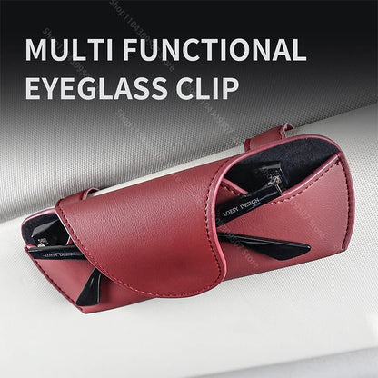For Porsche Macan Cayenne Panamera Car Sunglasses Holder Car Glasses Clip Glasses Case Car Interior Accessories