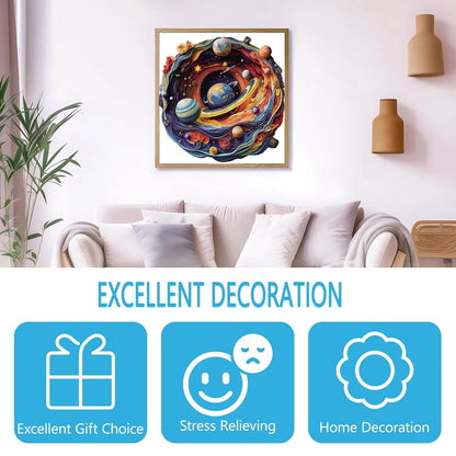 Space Planet Wooden Puzzle, High Difficulty Toys Puzzle, Concentration Training For Adults, Christma Birthday Holiday Gifts
