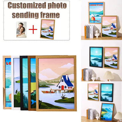 Personalized Wooden Photo Frames, Custom Photo Frame Ornaments, Simple Holiday Gifts Indoors, Commemorate Precious Memories