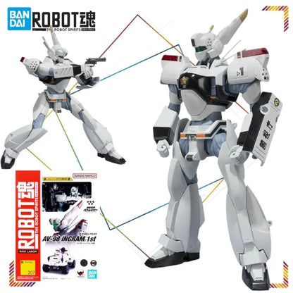 Bandai ROBOT SPIRITS Ingram Unit 1 Action Figures Mobile Police Patlabor Anime Model Collection Gifts