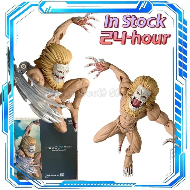 In Stock KAIYODO Amazing Yamaguchi Revoltech Attack on Titan Jaw Titan Action Figure Toy Model Gift