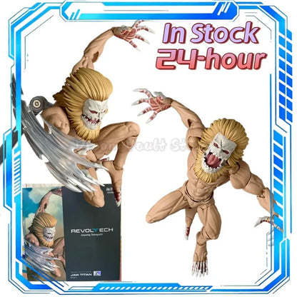 In Stock KAIYODO Amazing Yamaguchi Revoltech Attack on Titan Jaw Titan Action Figure Toy Model Gift