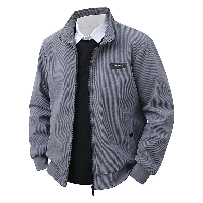 Men's Corduroy Lapel Jackets 2025 Men's Spring and Autumn New American Retro Brand Loose and Handsome Multi-pocket Cargo Jacket