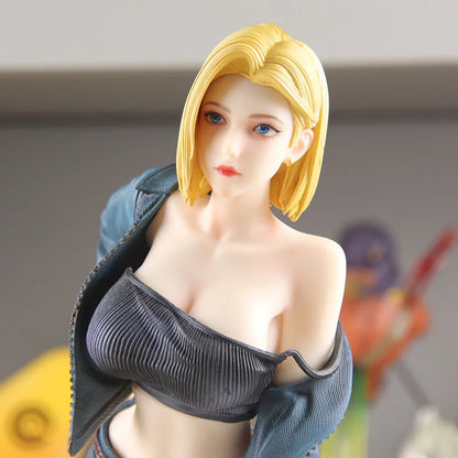 Android 18 Dragon Ball Z Anime Figure Android Statue Pvc Action Figures Desktop Ornament Collection Model Toys Gifts