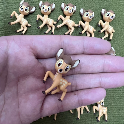 Disney original 100th Mini Figureines Bottle Toy  Princess Series Villain Series Figurine Toy Model For Kids Gifts