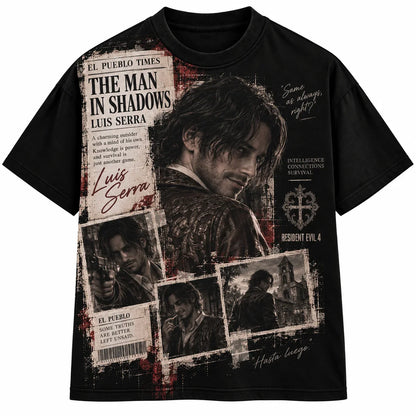 Ada Wong Graphic T‑Shirt, Resident Evil Y2K Streetwear Tee, Vintage Game Character Print Casual Loose Unisex Short Sleeve Top