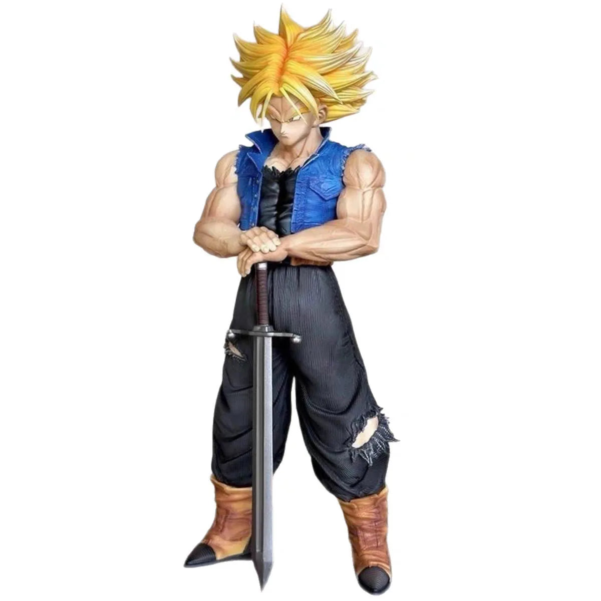 25cm/9.84in Anime Dragon Ball Z Trunks Figure Future Trunks Action Figures MPVC Statue Collection Model Toys for Children Gifts