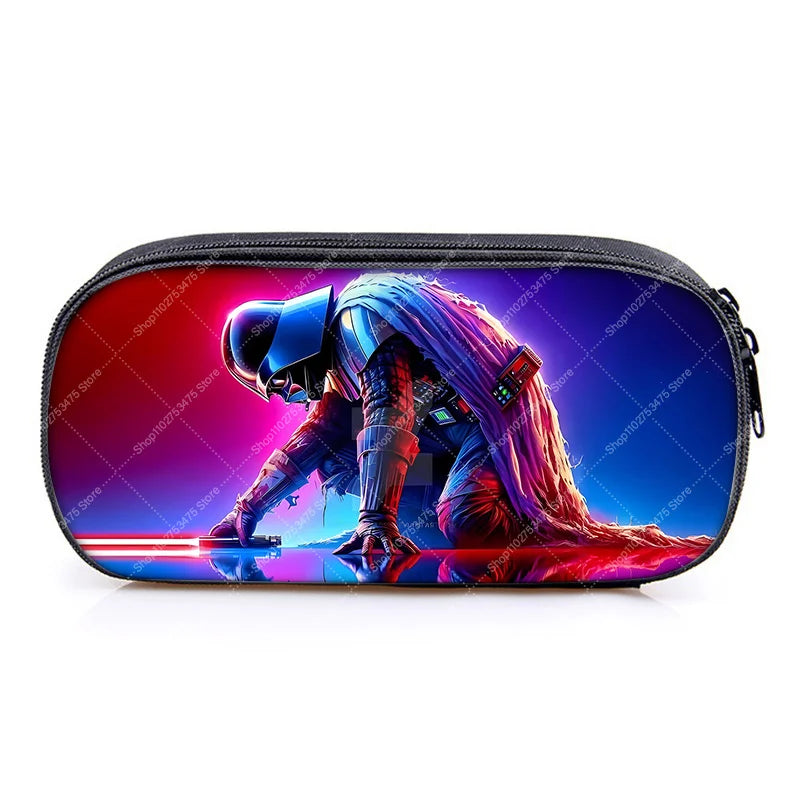 Student Creative Stationery Storage Pouch Accessories Anime Star Wars Cute Pen Case Fashion Printed Pencil Bag School Supplies